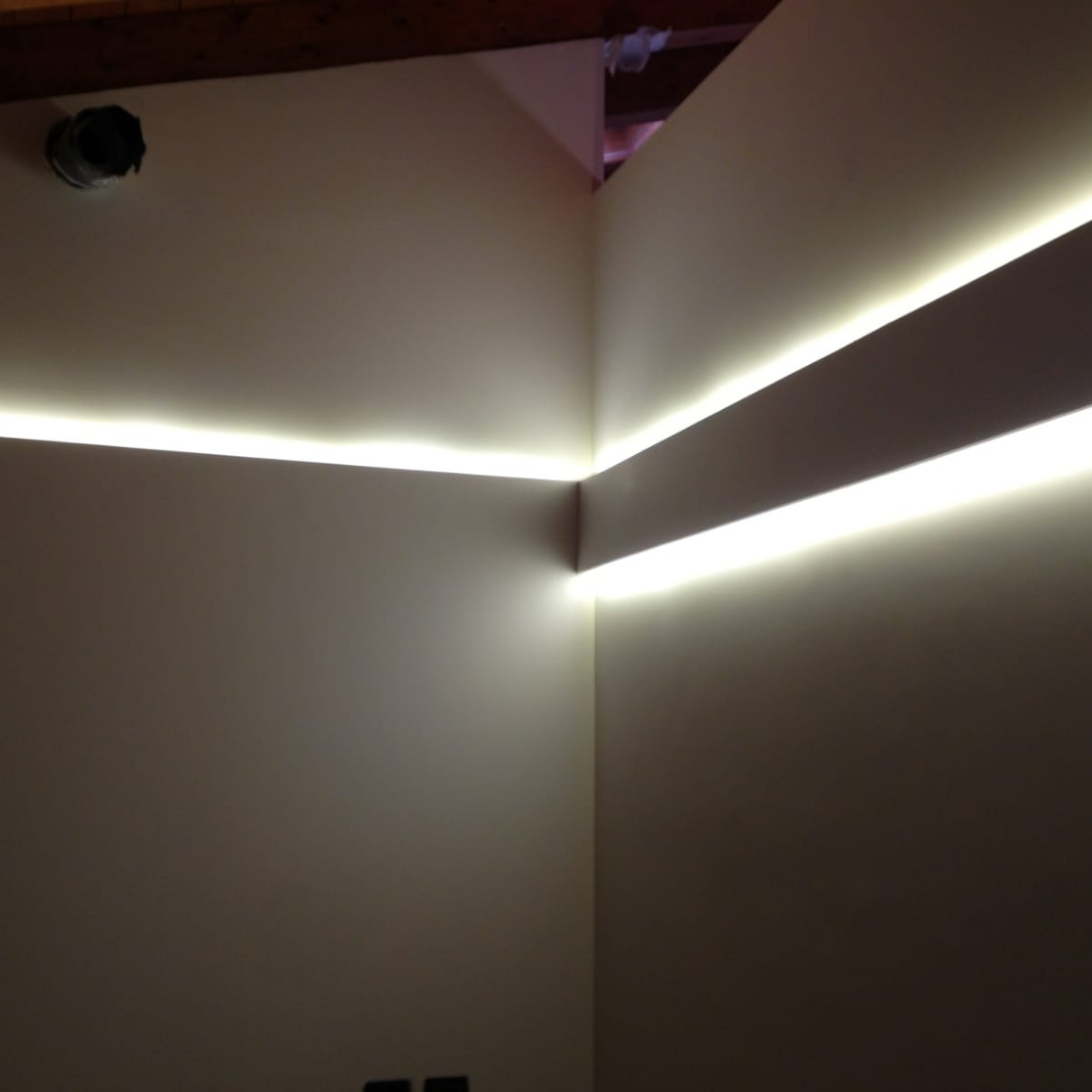 Cartongesso e led